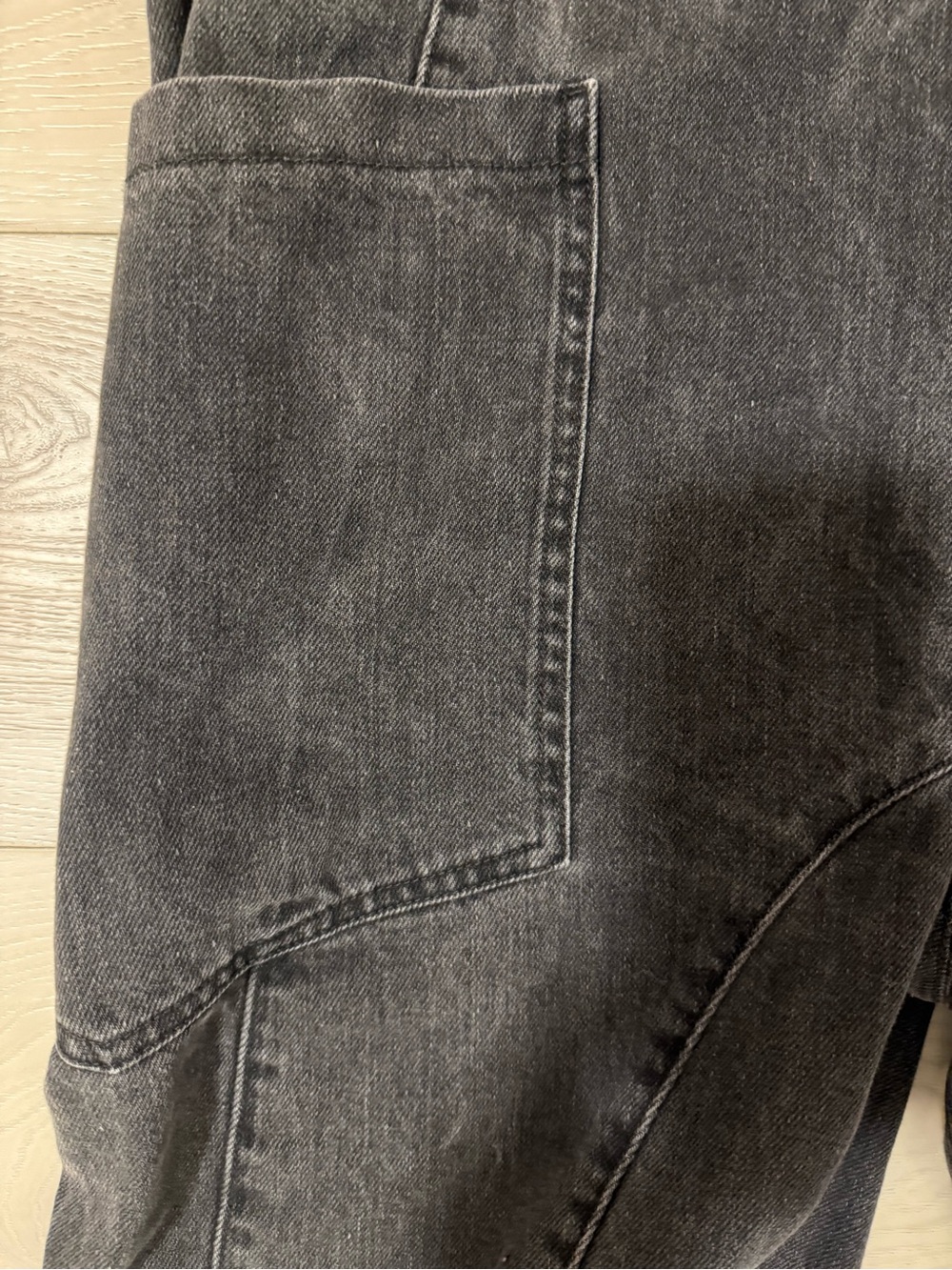 Free People Women’s High Roller Jumpsuit Jeans - Mineral Black Denim - Picture 11 of 16